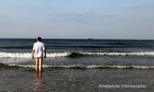 Inverboyndie Beach: Vorsichtiges Bad in der Nordsee ...