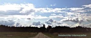 ... auf dem Weg zur Queen nach Balmoral Castle sehen wir schöne Wolkengebilde ...
