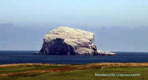 North Berwick: Der berühmte Vogelfelsen "Bass Rock" ...