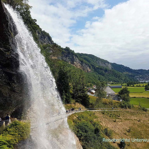 Steinsdalsfossen - schöner Wasserfall, schöne Aussicht ...