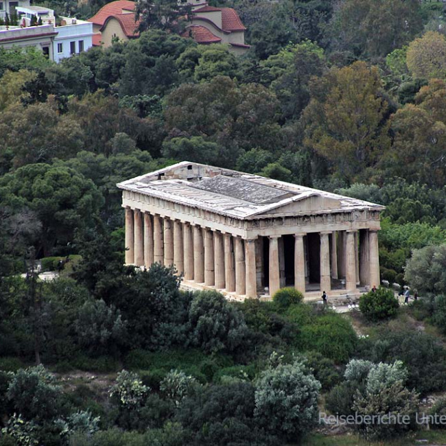 Hephaistos-Tempel - dem Gott der Schmiedekunst geweiht ...