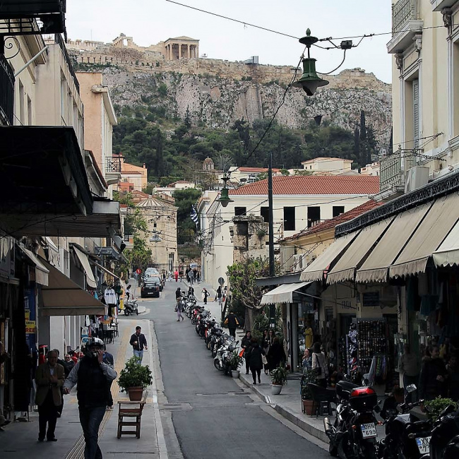 In den Straßen von Athen